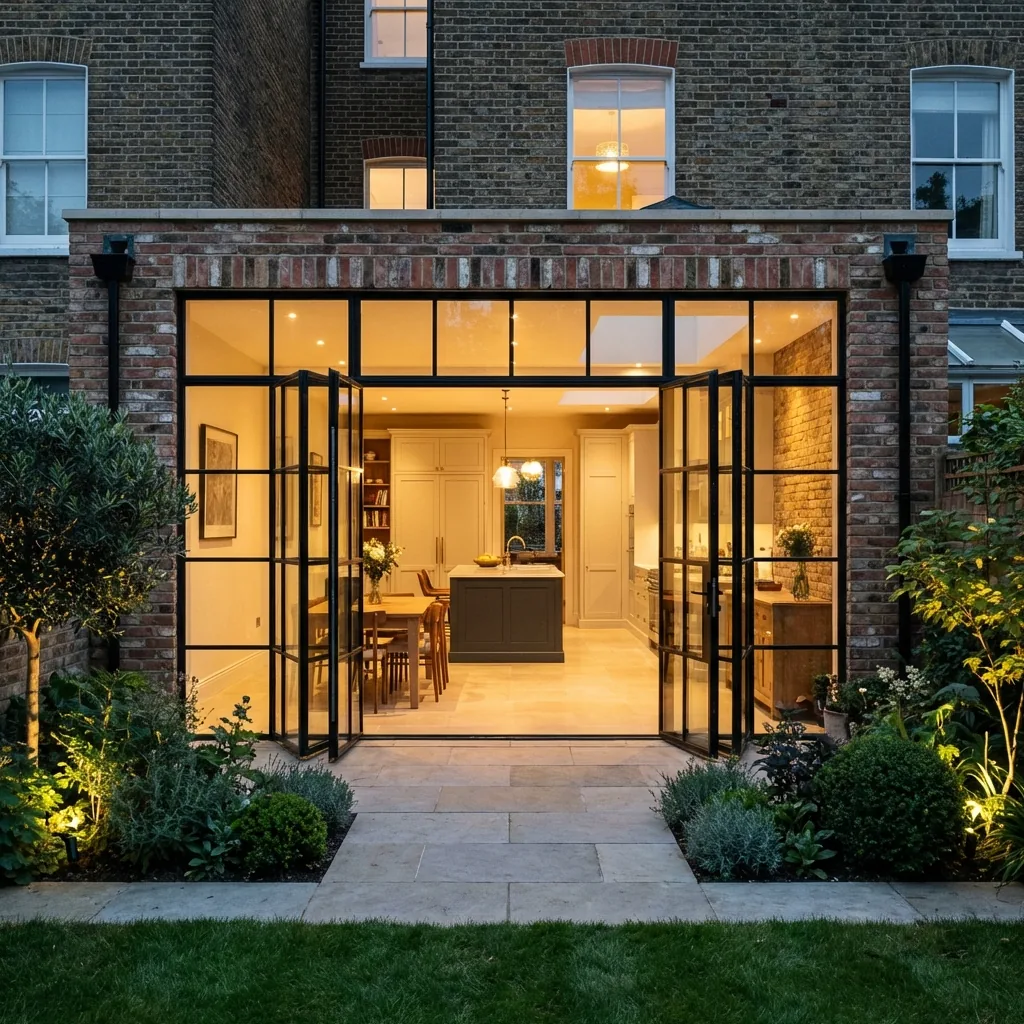 Architectural diagram of a Wraparound Extension on a Victorian Terrace