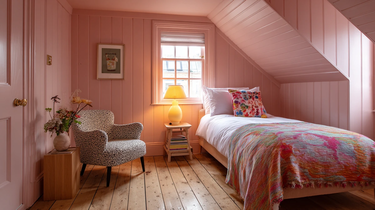 Loft conversion bedroom with dormer window in a Walthamstow Victorian terrace